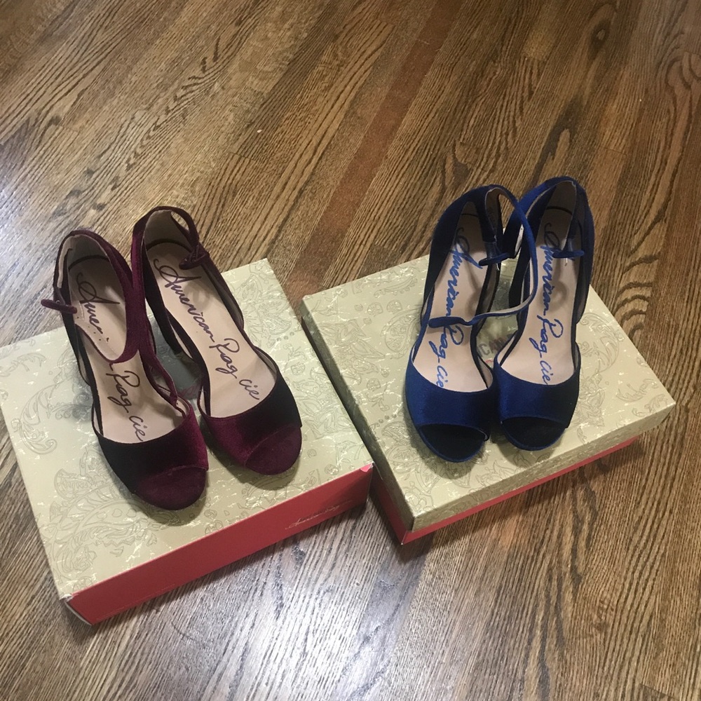 American Rag Open-Toe Ankle Strap Platform Pumps